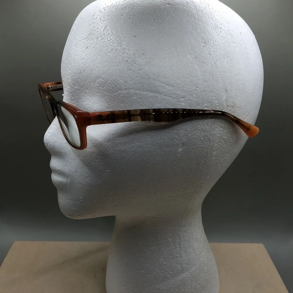 Ray-Ban  RB5150-5487 Women Brown Orange Peachy Rectangle Glasses FRAMES ONLY
